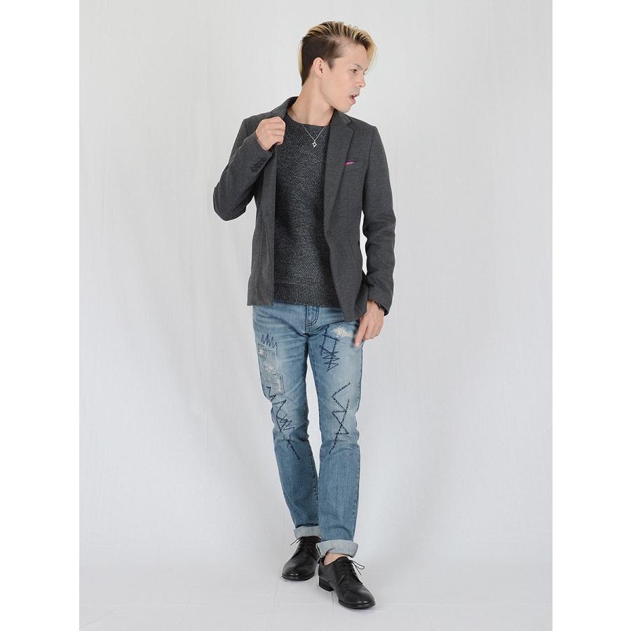 ジャケット メンズ 秋 秋冬 春 ストレッチ グレー カーキ ブラック テーラード 本切羽 総裏地 シームポケット S M L LL XL 2L REGIEVO レジエボ 65500 | REGIEVO | 06