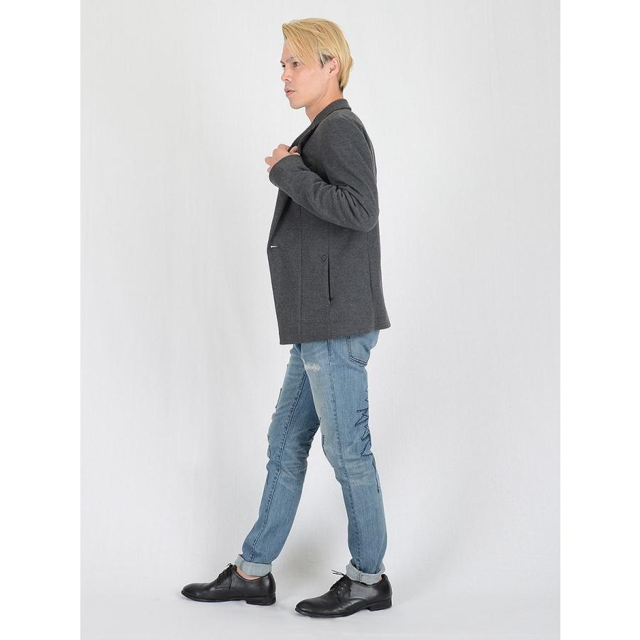 ジャケット メンズ 秋 秋冬 春 ストレッチ グレー カーキ ブラック テーラード 本切羽 総裏地 シームポケット S M L LL XL 2L REGIEVO レジエボ 65500 | REGIEVO | 07