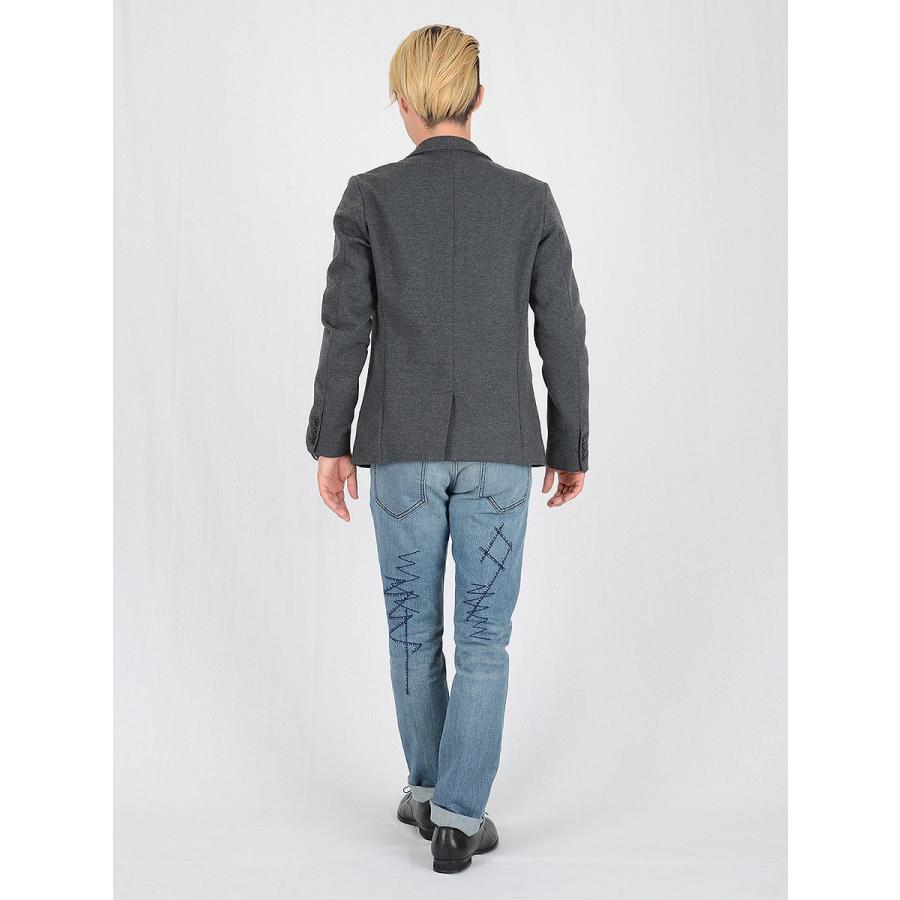 ジャケット メンズ 秋 秋冬 春 ストレッチ グレー カーキ ブラック テーラード 本切羽 総裏地 シームポケット S M L LL XL 2L REGIEVO レジエボ 65500 | REGIEVO | 08