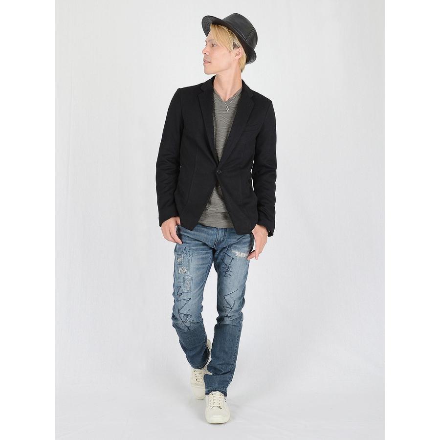 ジャケット メンズ 秋 秋冬 春 ストレッチ グレー カーキ ブラック テーラード 本切羽 総裏地 シームポケット S M L LL XL 2L REGIEVO レジエボ 65500 | REGIEVO | 12