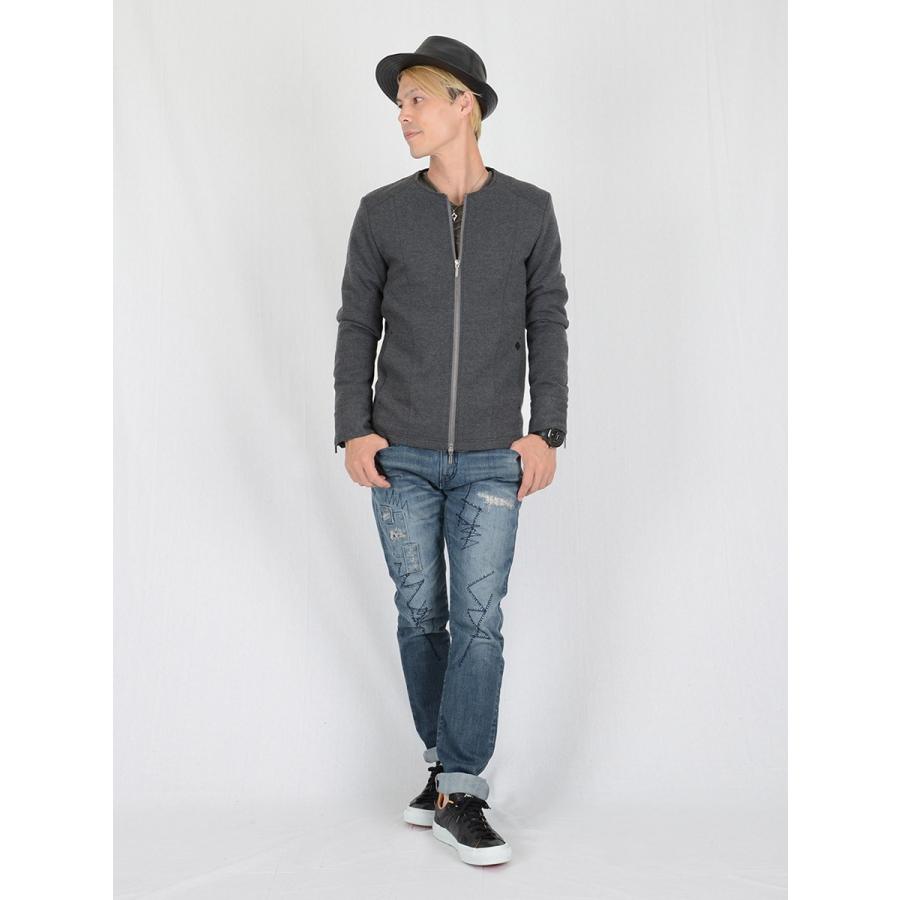 REGIEVO レジエボ ストレッチノーカラージャケット メンズ 春 夏 秋 冬 S M L LL 65501 | REGIEVO | 06