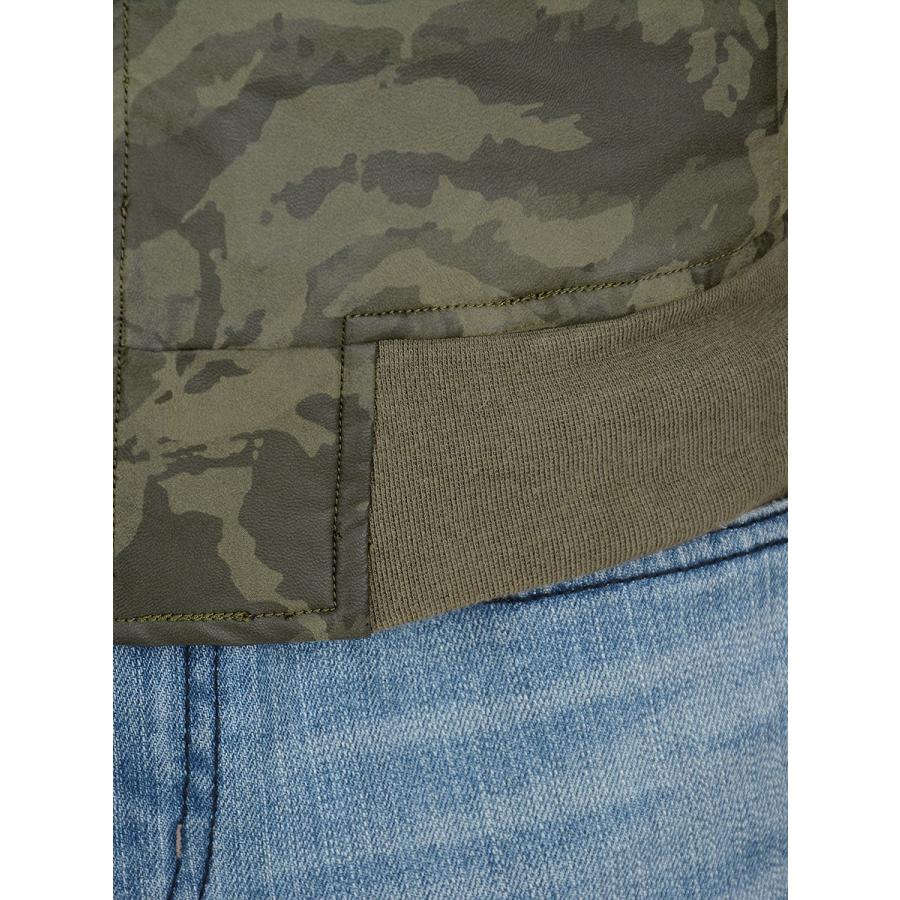 MA-1 メンズ 春 秋 カーキ ブラック 黒 S M L XL LL 2L 迷彩 カモフラ 合皮 フライトジャケット ストリート ヒップホップ REGIEVO レジエボ hk エイチケー 65504 | REGIEVO | 12