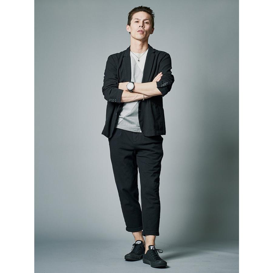 スラックス メンズ テーパード 春夏 秋冬 青 黒 ブルー ブラック 29 30 31 32 S M L Xl 2l 9分丈 アンクルパンツ ワンタック 鹿の子 ストレッチ Regievo Re メンズジャケット バッグ 鞄 のhk 通販 Yahoo ショッピング