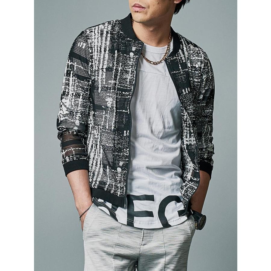 正規品販売 Ma 1 メンズ 春 夏 秋 ブルー 青 ホワイト 白 M L Xl 2l Ll メッシュ ストレッチ 総柄 フライトジャケット Regievo レジエボ Hk エイチケー Heirloomedblog Com