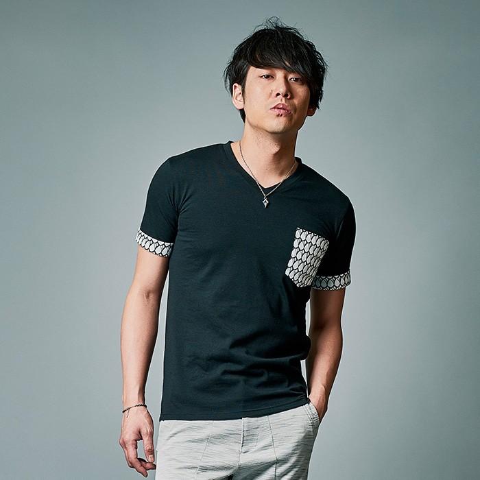 Regievo レジエボ Vネックtシャツ メンズ 半袖tシャツ ブラック ホワイト Idプリント 切り替えポケット Re メンズジャケット バッグ 鞄 のhk 通販 Yahoo ショッピング