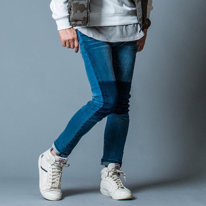 ジーンズ メンズ スキニー S M L Xl 2l 29 30 31 32 青 紺 ブルー ネイビー パッチワーク 切替 ストレッチ ジョグデニム 春夏秋冬 Regievo エイチケー Re メンズジャケット バッグ 鞄 のhk 通販 Yahoo ショッピング