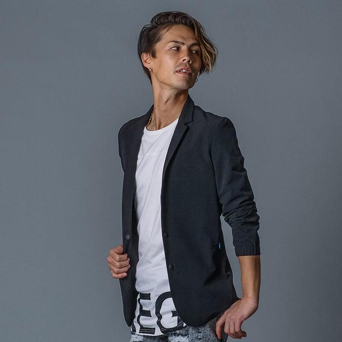 ジャケット メンズ 春夏 春 夏 秋 カジュアル ストレッチ アンコン グレー ネイビー 紺 ブラック 黒 M L XL 2L LL REGIEVO レジエボ hk エイチケー 85102 | REGIEVO | 05
