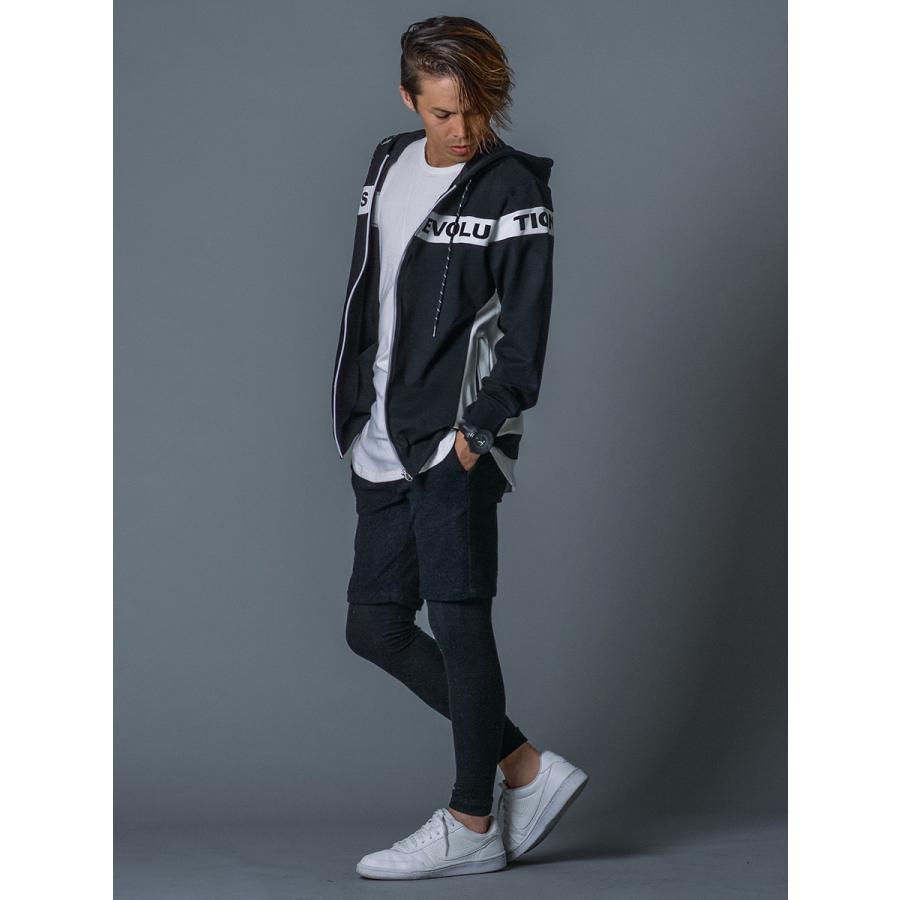 ハーフパンツ ショートパンツ メンズ パイル アイボリー グレー ブラック S M L XL 2L スポーティー REGIEVO レジエボ | REGIEVO | 13