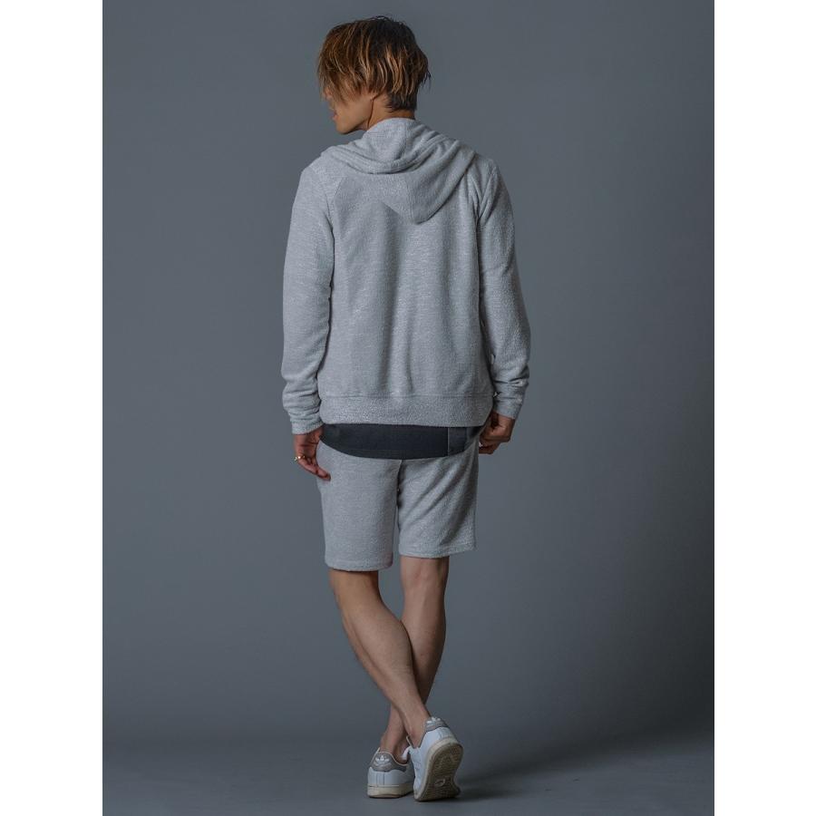 ハーフパンツ ショートパンツ メンズ パイル アイボリー グレー ブラック S M L XL 2L スポーティー REGIEVO レジエボ | REGIEVO | 08