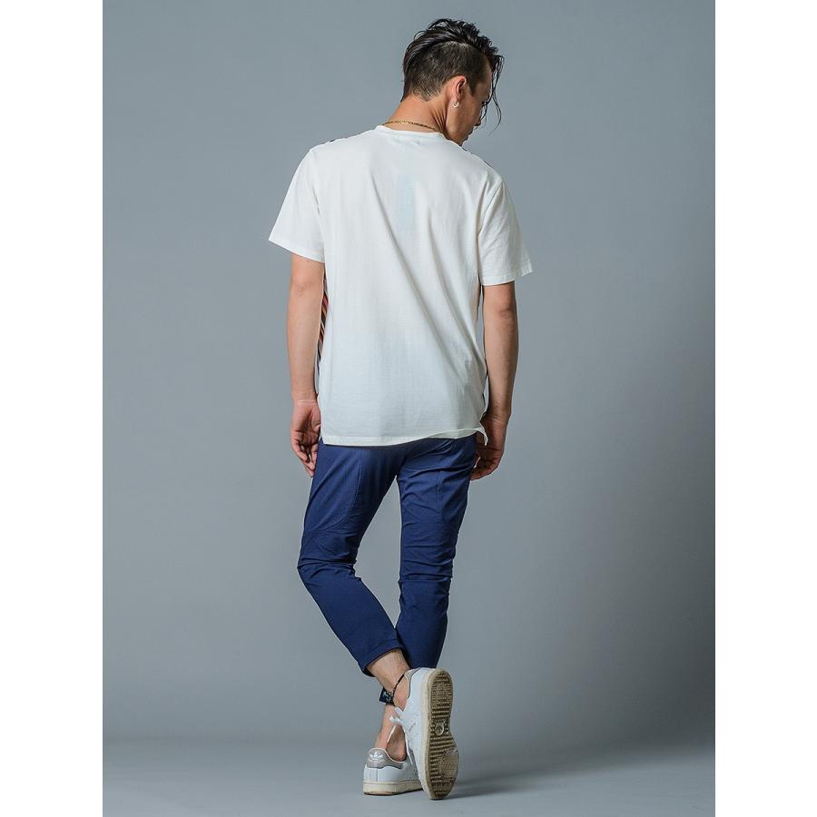 スラックス メンズ テーパード 春夏 秋冬 紺 黒 ネイビー ブラック 29 30 31 S M L 9分丈 アンクルパンツ ジャガード ストレッチ イージー REGIEVO 85136 | REGIEVO | 06