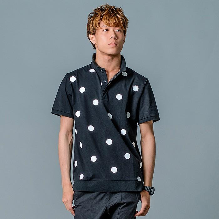 ポロシャツ メンズ 半袖 白 黒 ドット ホワイト グレー ブラック S M L Xl Regievo レジエボ Hk エイチケー Re メンズジャケット バッグ 鞄 のhk 通販 Yahoo ショッピング