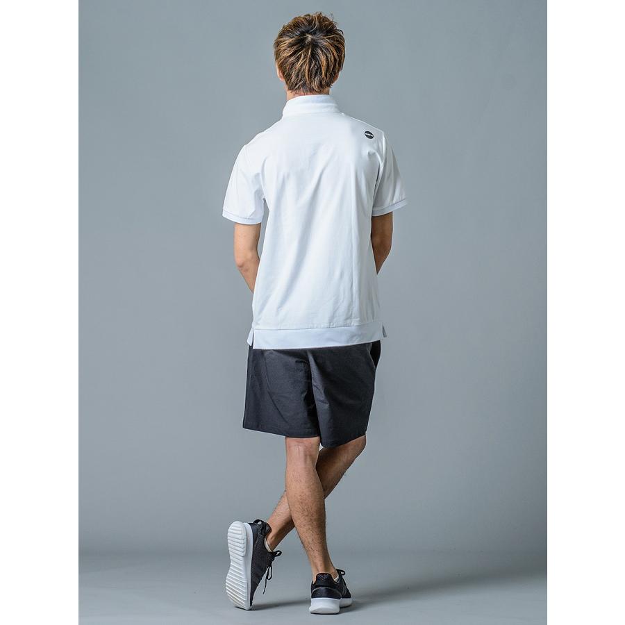 ポロシャツ メンズ 半袖 白 黒 ドット ホワイト グレー ブラック S M L Xl Regievo レジエボ Hk エイチケー Re メンズジャケット バッグ 鞄 のhk 通販 Yahoo ショッピング