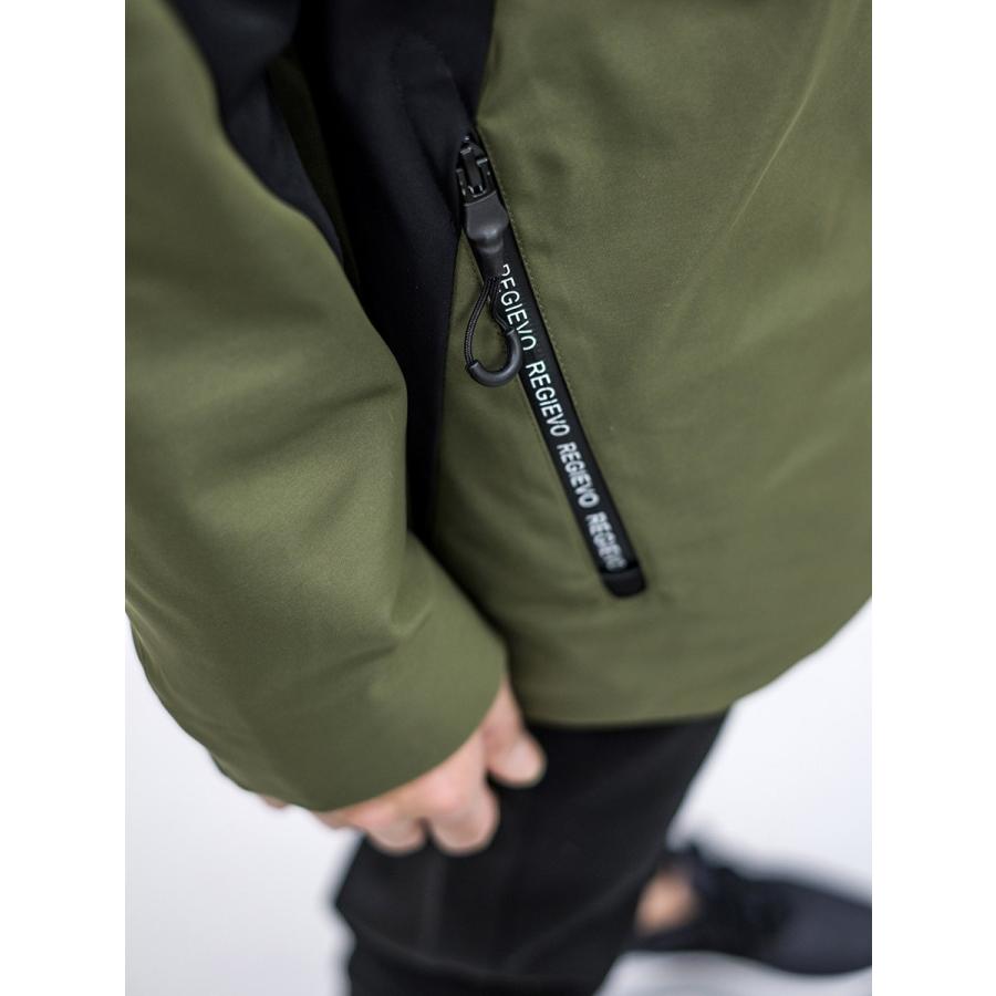 マウンテンパーカー マンパー メンズ 春 秋 冬 レッド 赤 カーキ ブラック 黒 S M L XL 2L LL フード 止水 切替 カジュアル スポーティー REGIEVO hk 85503 | REGIEVO | 18