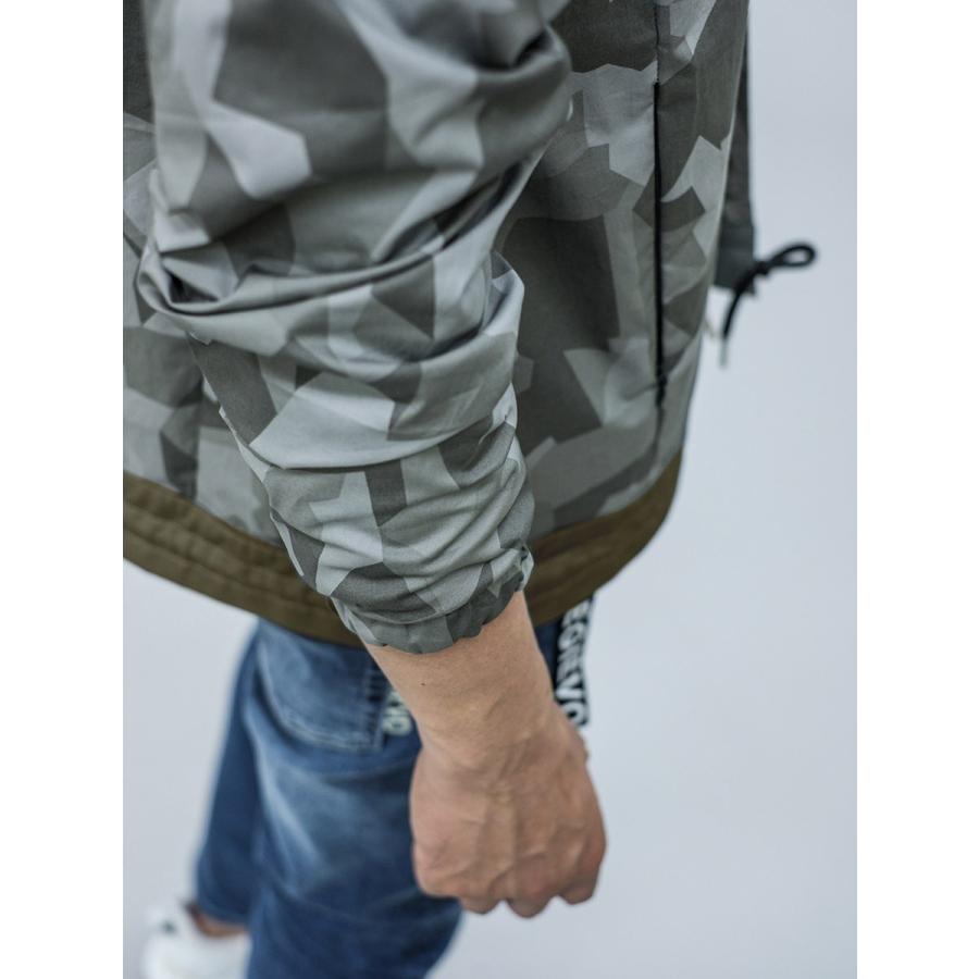 コーチジャケット メンズ 春 秋 冬 グレー ブラック 黒 S M L XL 2L LL 迷彩 ストレッチ カジュアル スポーティー REGIEVO レジエボ hk エイチケー 85505 | REGIEVO | 13