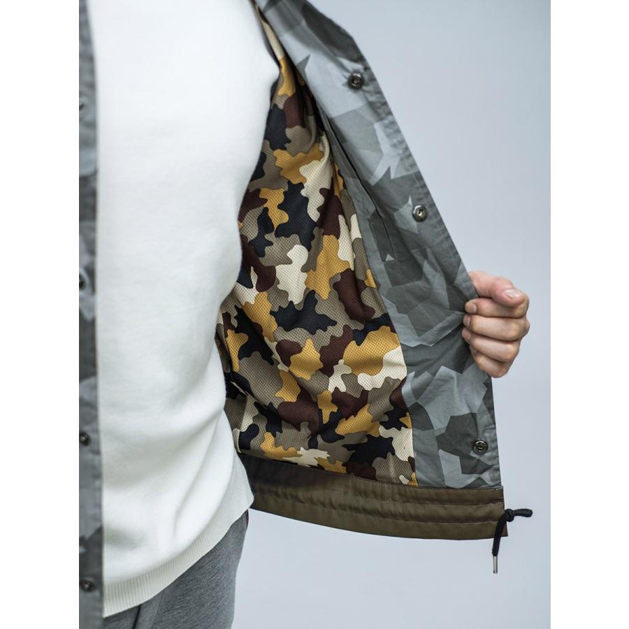 コーチジャケット メンズ 春 秋 冬 グレー ブラック 黒 S M L XL 2L LL 迷彩 ストレッチ カジュアル スポーティー REGIEVO レジエボ hk エイチケー 85505 | REGIEVO | 14