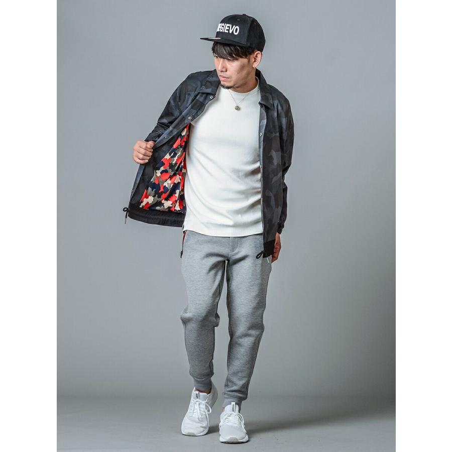 コーチジャケット メンズ 春 秋 冬 グレー ブラック 黒 S M L XL 2L LL 迷彩 ストレッチ カジュアル スポーティー REGIEVO レジエボ hk エイチケー 85505 | REGIEVO | 07