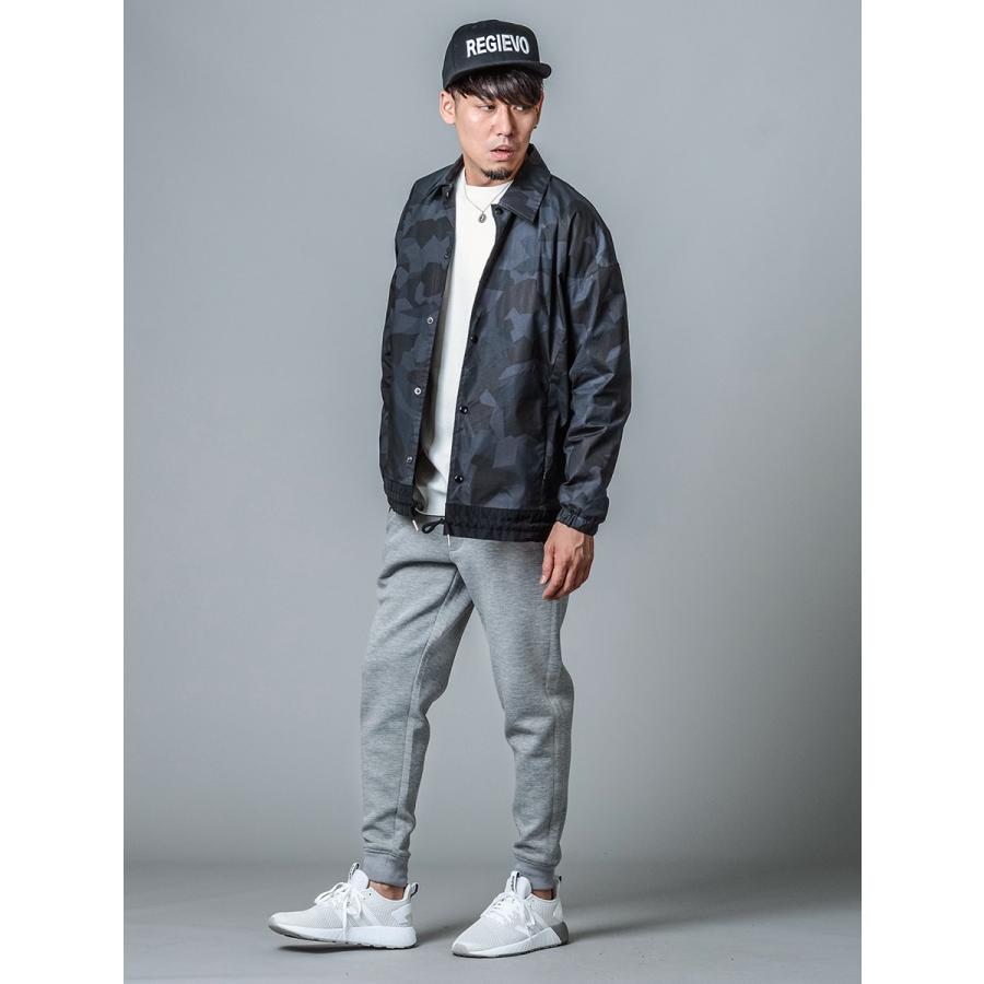 コーチジャケット メンズ 春 秋 冬 グレー ブラック 黒 S M L XL 2L LL 迷彩 ストレッチ カジュアル スポーティー REGIEVO レジエボ hk エイチケー 85505 | REGIEVO | 08