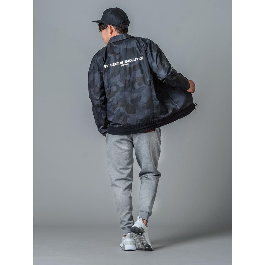 コーチジャケット メンズ 春 秋 冬 グレー ブラック 黒 S M L XL 2L LL 迷彩 ストレッチ カジュアル スポーティー REGIEVO レジエボ hk エイチケー 85505 | REGIEVO | 09
