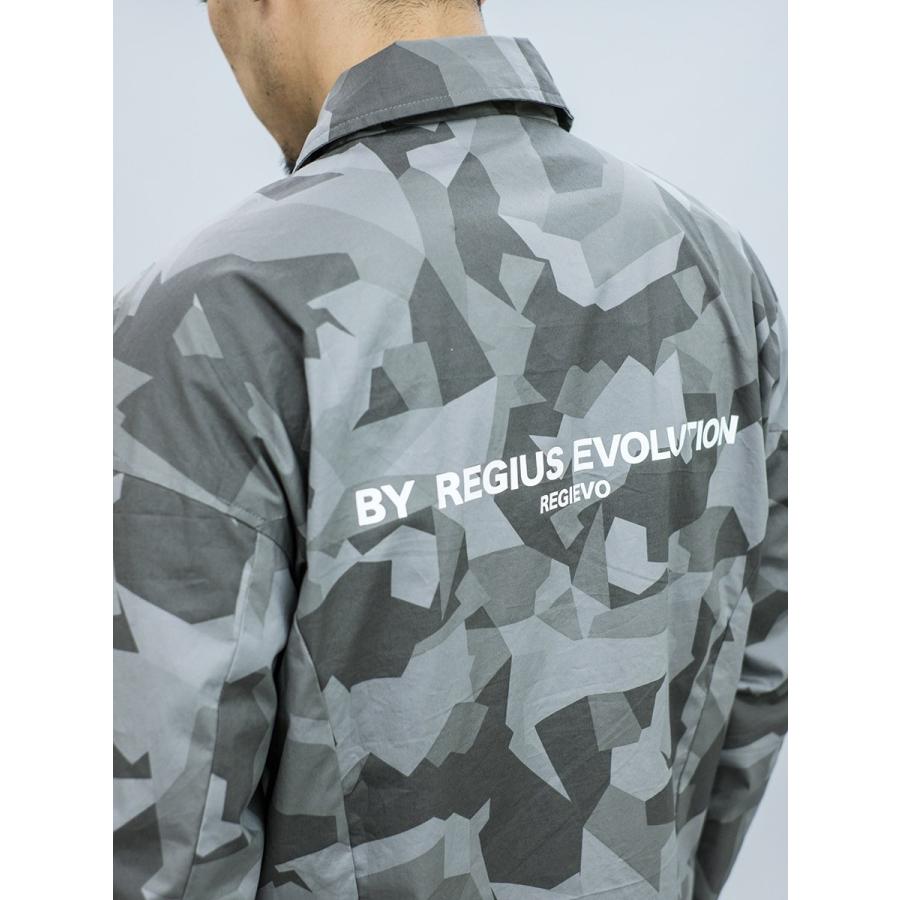 コーチジャケット メンズ 春 秋 冬 グレー ブラック 黒 S M L XL 2L LL 迷彩 ストレッチ カジュアル スポーティー REGIEVO レジエボ hk エイチケー 85505 | REGIEVO | 11