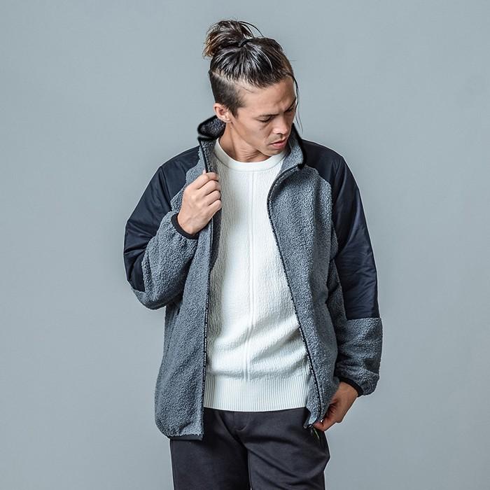 マウンテンジャケット メンズ 春 秋 冬 レッド 赤 グレー ブラック 黒 S M L XL 2L フルジップ スタンドカラー カジュアル スポーティー REGIEVO hk 85508 | REGIEVO | 04