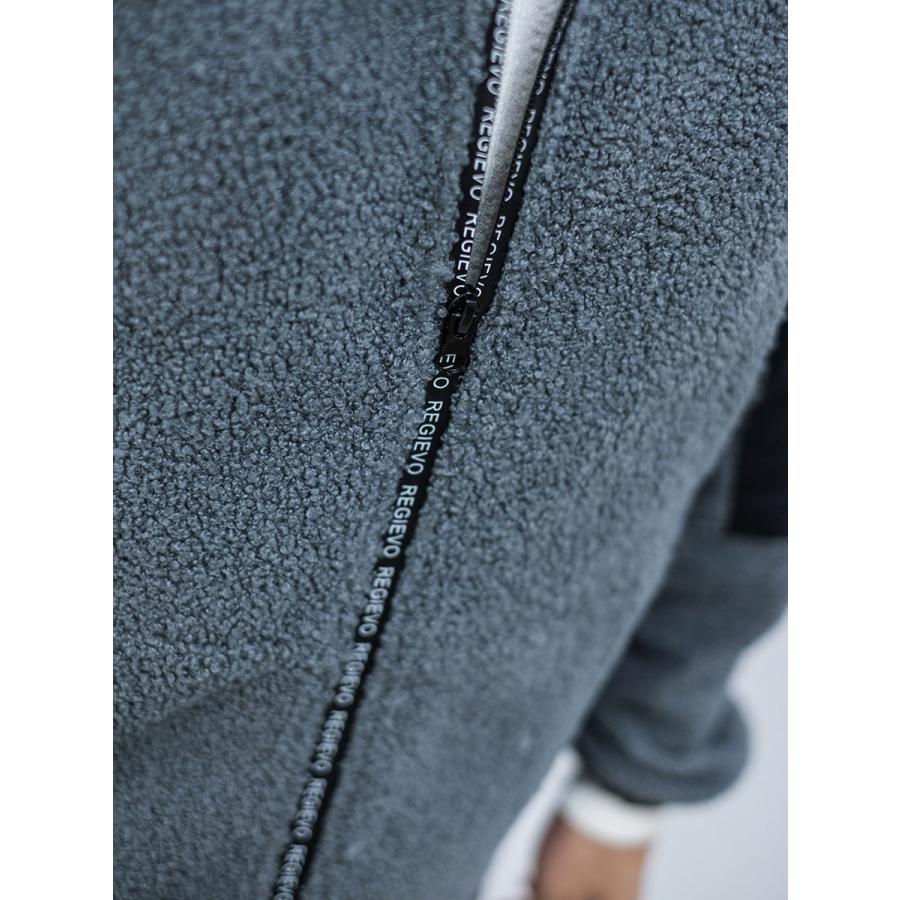 マウンテンジャケット メンズ 春 秋 冬 レッド 赤 グレー ブラック 黒 S M L XL 2L フルジップ スタンドカラー カジュアル スポーティー REGIEVO hk 85508 | REGIEVO | 16