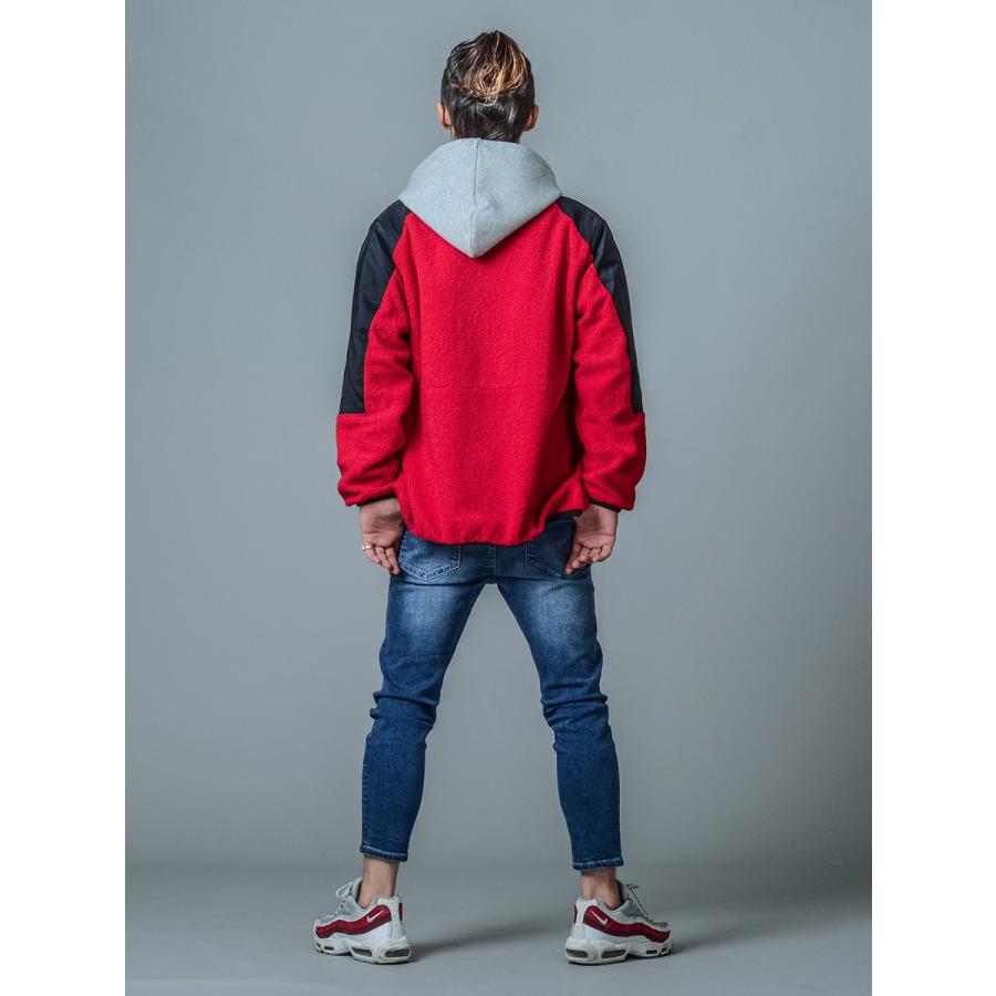 マウンテンジャケット メンズ 春 秋 冬 レッド 赤 グレー ブラック 黒 S M L XL 2L フルジップ スタンドカラー カジュアル スポーティー REGIEVO hk 85508 | REGIEVO | 08