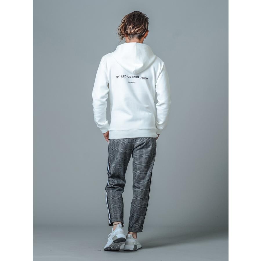 パーカー メンズ 春 秋 冬 白 黒 ホワイト グレー ブラック S M L XL 2L LL ロゴ プリント プルパーカー プルオーバー ストレッチ REGIEVO レジエボ 85512 | REGIEVO | 08
