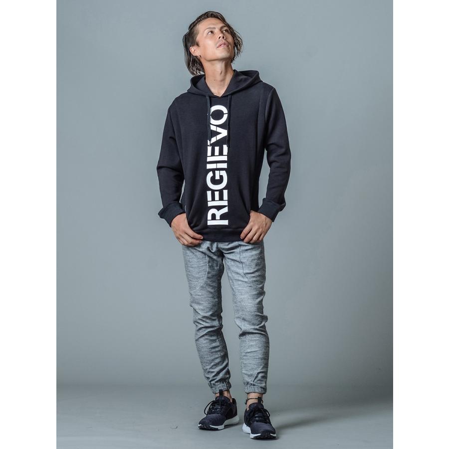 パーカー メンズ 春 秋 冬 白 黒 ホワイト グレー ブラック S M L XL 2L LL ロゴ プリント プルパーカー プルオーバー ストレッチ REGIEVO レジエボ 85512 | REGIEVO | 12