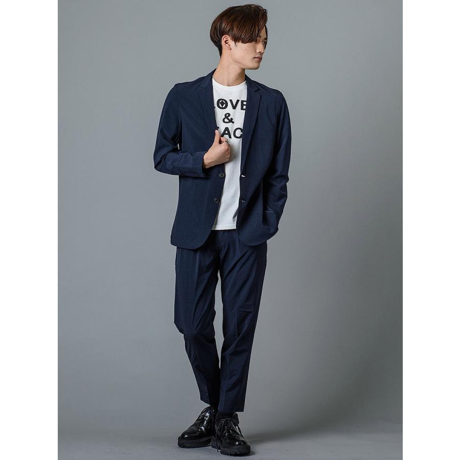 ジャケット メンズ ビジネス 春夏 秋冬 ネイビー ブラック 紺 黒 S M L XL テーラード ナローカラー アンコン REGIEVO レジエボ 95100 | REGIEVO | 04