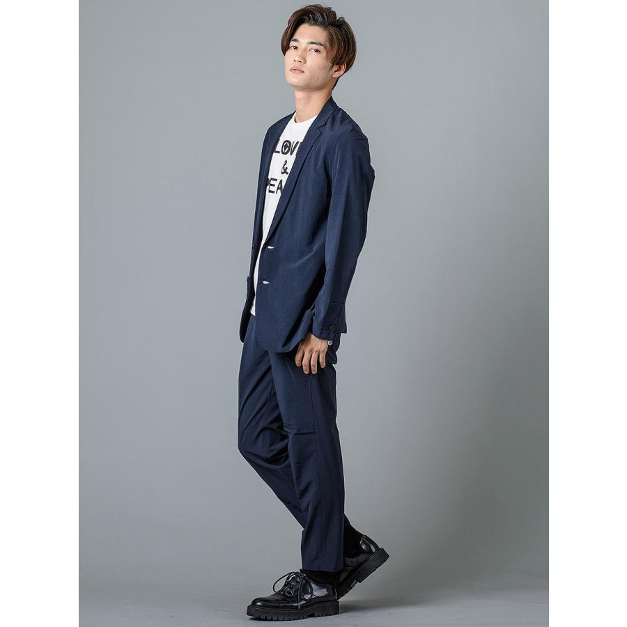 ジャケット メンズ ビジネス 春夏 秋冬 ネイビー ブラック 紺 黒 S M L XL テーラード ナローカラー アンコン REGIEVO レジエボ 95100 | REGIEVO | 08