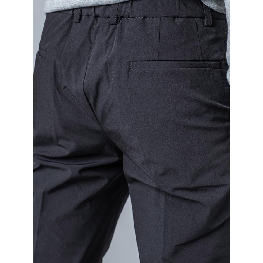 スラックス メンズ テーパード 春夏 秋冬 紺 黒 ネイビー ブラック 29 30 31 32 S M L XL 2L LL 9分丈 アンクルパンツ ツータック シャーリング REGIEVO 95101 | REGIEVO | 12