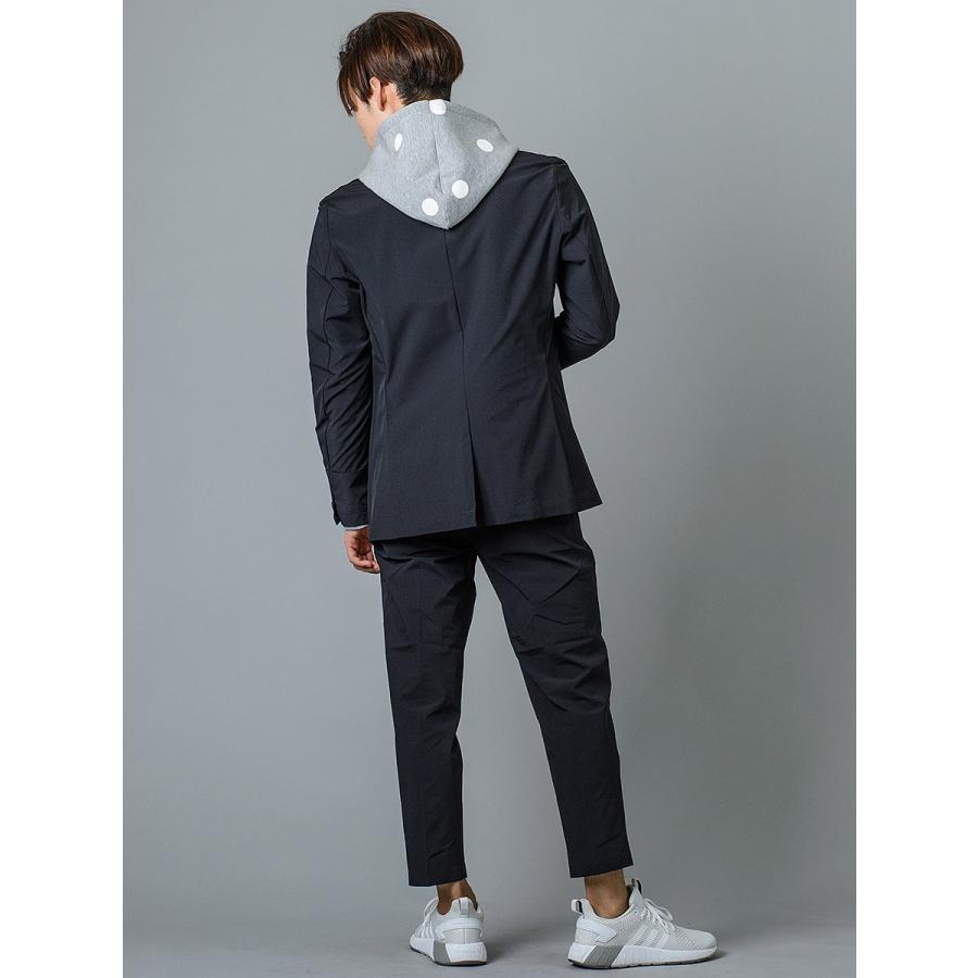 スラックス メンズ テーパード 春夏 秋冬 紺 黒 ネイビー ブラック 29 30 31 32 S M L XL 2L LL 9分丈 アンクルパンツ ツータック シャーリング REGIEVO 95101 | REGIEVO | 09