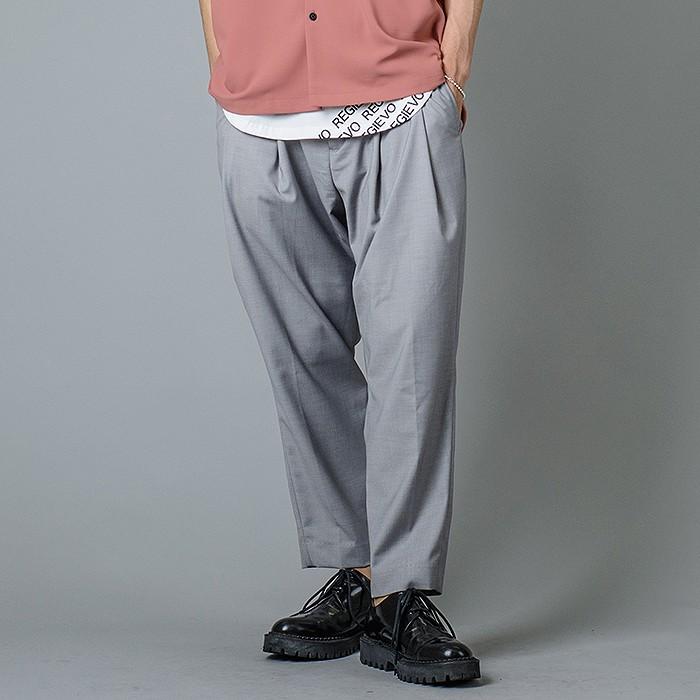 スラックス メンズ ワイド 春夏 秋冬 黒 グレー ブラック 29 30 31 S M L 9分丈 アンクルパンツ ツータック ストレッチ ビッグシルエット Regievo Re メンズジャケット バッグ 鞄 のhk 通販 Yahoo ショッピング