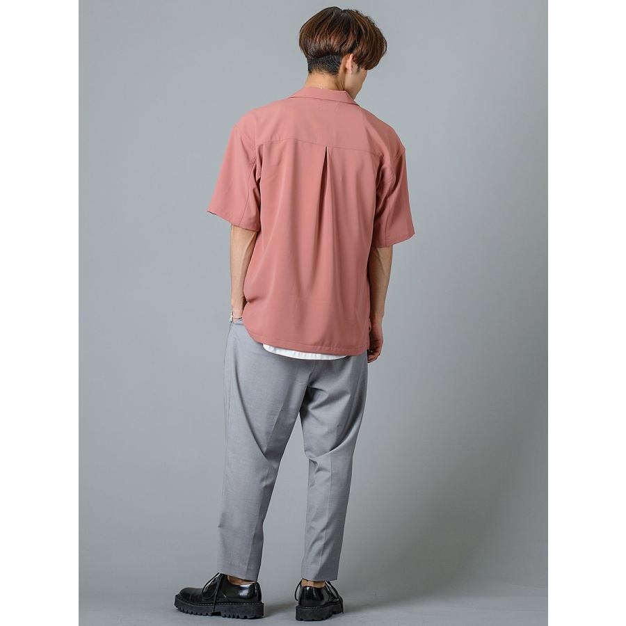 スラックス メンズ ワイド 春夏 秋冬 黒 グレー ブラック 29 30 31 S M L 9分丈 アンクルパンツ ツータック ストレッチ ビッグシルエット REGIEVO 95103 | REGIEVO | 07