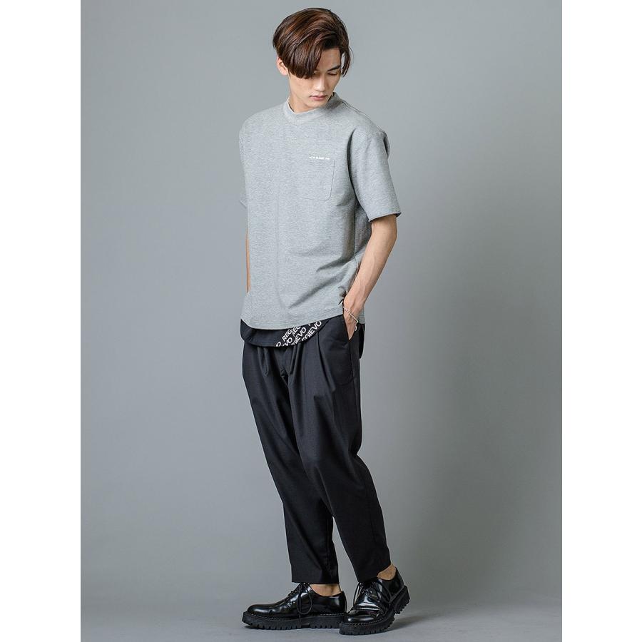 スラックス メンズ ワイド 春夏 秋冬 黒 グレー ブラック 29 30 31 S M L 9分丈 アンクルパンツ ツータック ストレッチ ビッグシルエット REGIEVO 95103 | REGIEVO | 10