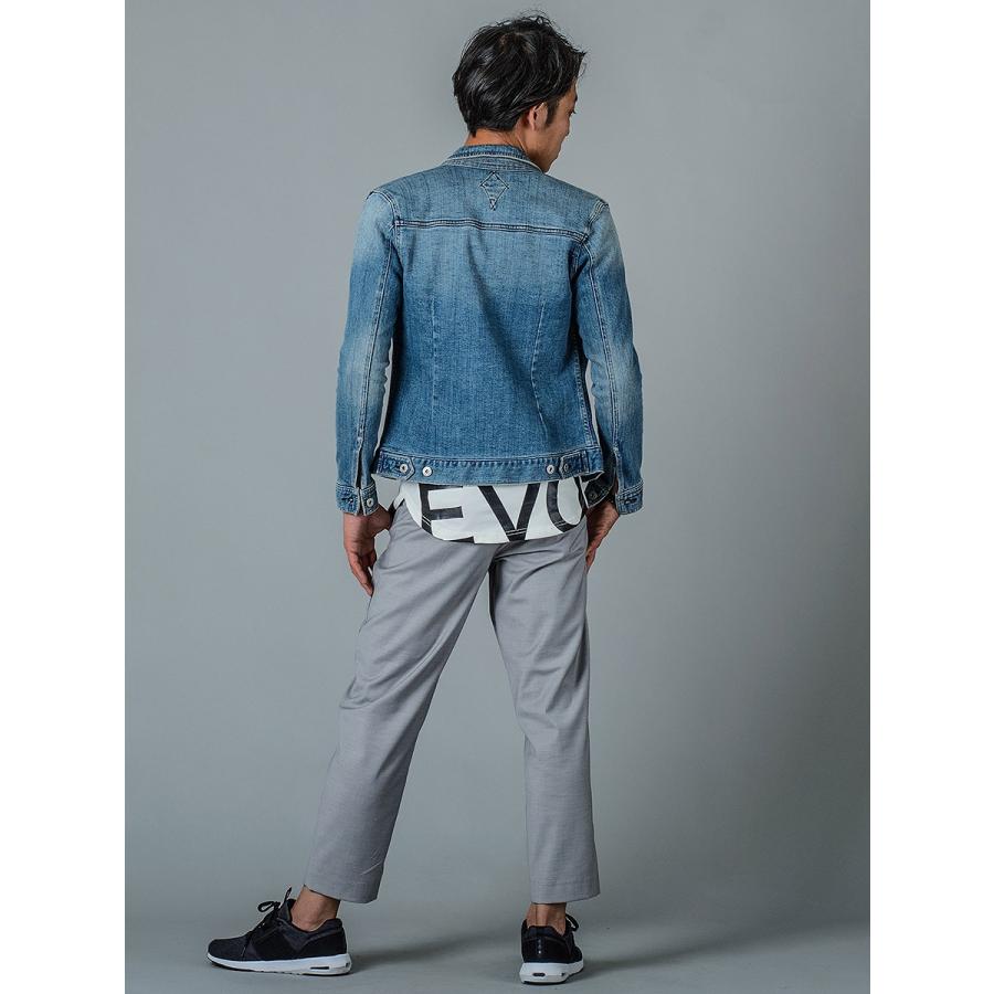 スラックス メンズ テーパード ワイド 春夏 秋冬 黒 グレー ブラック 29 30 31 S M L チェック 9分丈 アンクルパンツ ツータック シャーリング REGIEVO 95104 | REGIEVO | 10