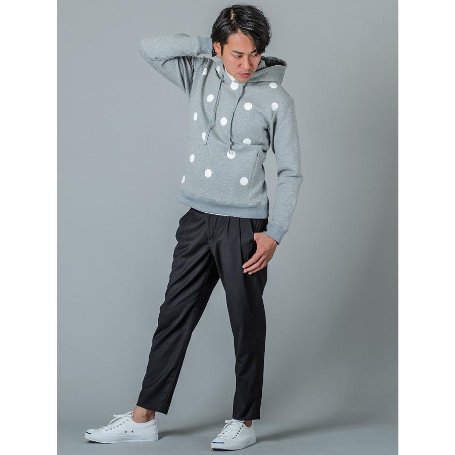 スラックス メンズ テーパード ワイド 春夏 秋冬 黒 グレー ブラック 29 30 31 S M L チェック 9分丈 アンクルパンツ ツータック シャーリング REGIEVO 95104 | REGIEVO | 11