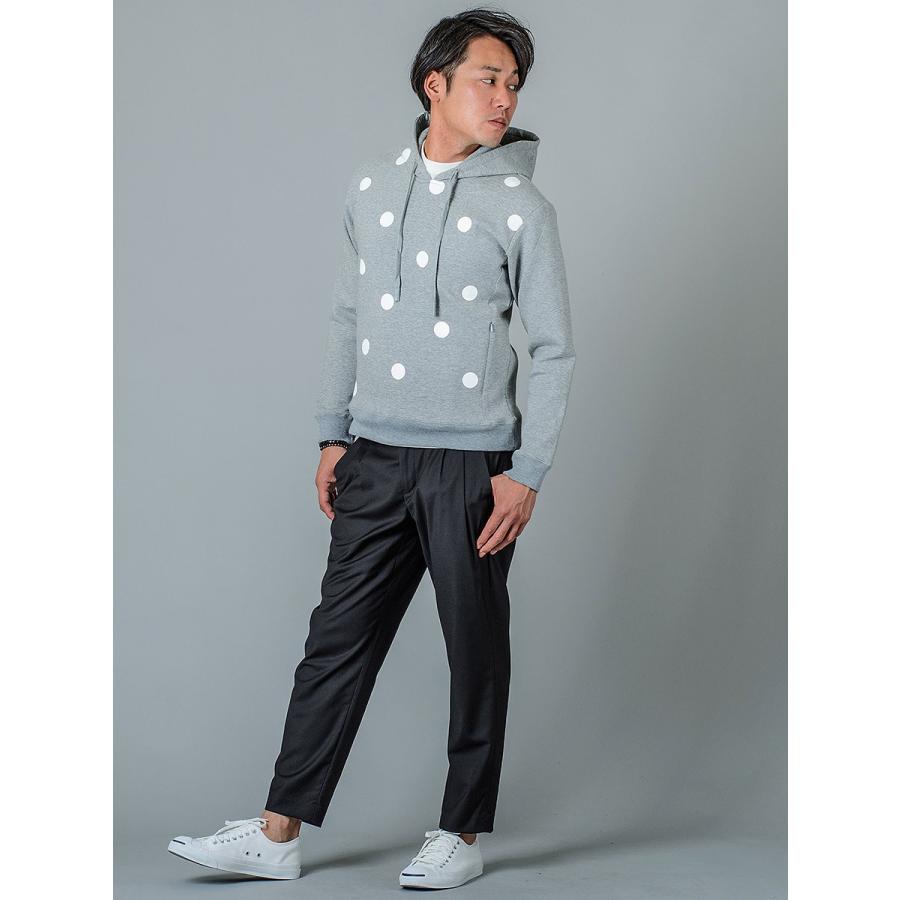 スラックス メンズ テーパード ワイド 春夏 秋冬 黒 グレー ブラック 29 30 31 S M L チェック 9分丈 アンクルパンツ ツータック シャーリング REGIEVO 95104 | REGIEVO | 12