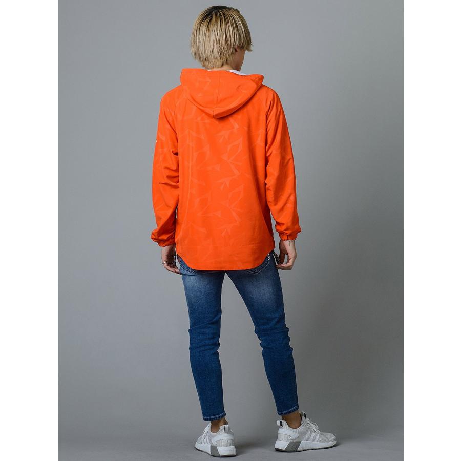 REGIEVO レジエボ ウィンドブレーカー スポーティー カジュアル 総柄 プルパーカー メンズ 春 秋 グレー オレンジ ブラック S M L 95105 | REGIEVO | 13