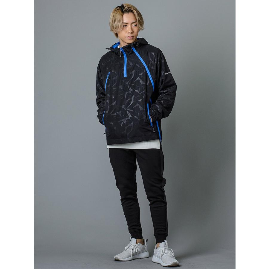 REGIEVO レジエボ ウィンドブレーカー スポーティー カジュアル 総柄 プルパーカー メンズ 春 秋 グレー オレンジ ブラック S M L 95105 | REGIEVO | 14