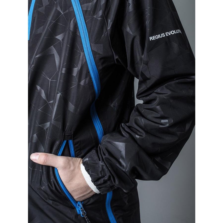 REGIEVO レジエボ ウィンドブレーカー スポーティー カジュアル 総柄 プルパーカー メンズ 春 秋 グレー オレンジ ブラック S M L 95105 | REGIEVO | 20