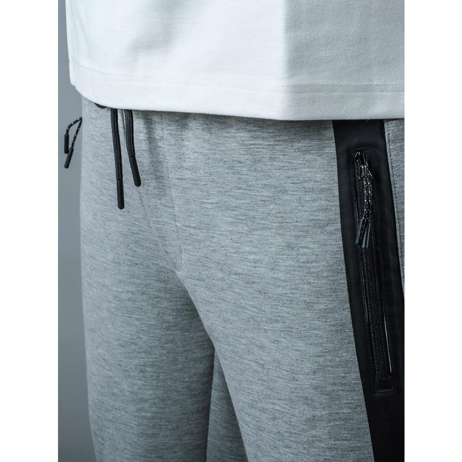 スウェットパンツ ジョガーパンツ メンズ スポーツ グレー ブラック 黒 S M L XL 2L 29 30 31 32 ライン イージー ストレッチ スエット REGIEVO レジエボ 95112 | REGIEVO | 12
