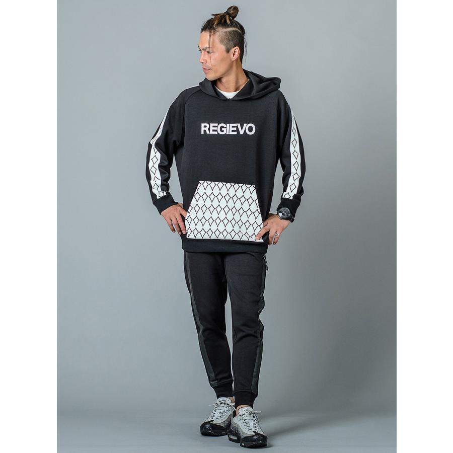 スウェットパンツ ジョガーパンツ メンズ スポーツ グレー ブラック 黒 S M L XL 2L 29 30 31 32 ライン イージー ストレッチ スエット REGIEVO レジエボ 95112 | REGIEVO | 08