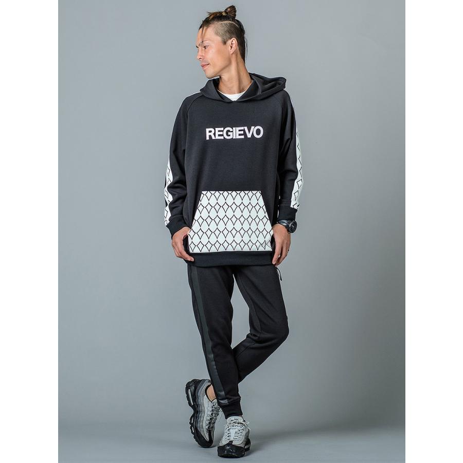 スウェットパンツ ジョガーパンツ メンズ スポーツ グレー ブラック 黒 S M L XL 2L 29 30 31 32 ライン イージー ストレッチ スエット REGIEVO レジエボ 95112 | REGIEVO | 09