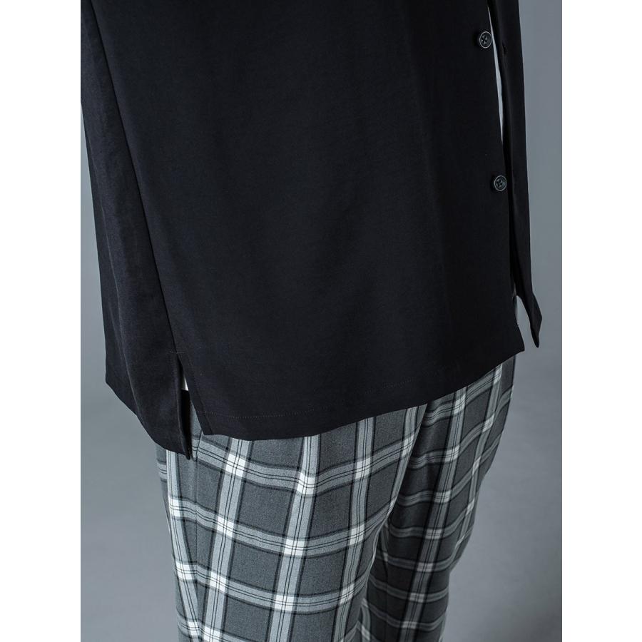 シャツ メンズ カジュアル 半袖 開襟 オープンカラー 無地 黒 S M L グレー ピンク ブラック ビッグシルエット REGIEVO レジエボ | REGIEVO | 19