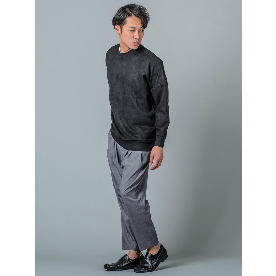 トレーナー メンズ ビッグシルエット 無地 グレー ピンク ブラック 黒 M L XL 2L LL 秋冬 春 スウェード REGIEVO レジエボ hk エイチケー 95122 | REGIEVO | 16