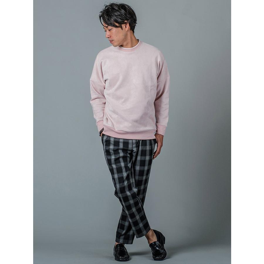 トレーナー メンズ ビッグシルエット 無地 グレー ピンク ブラック 黒 M L XL 2L LL 秋冬 春 スウェード REGIEVO レジエボ hk エイチケー 95122 | REGIEVO | 10