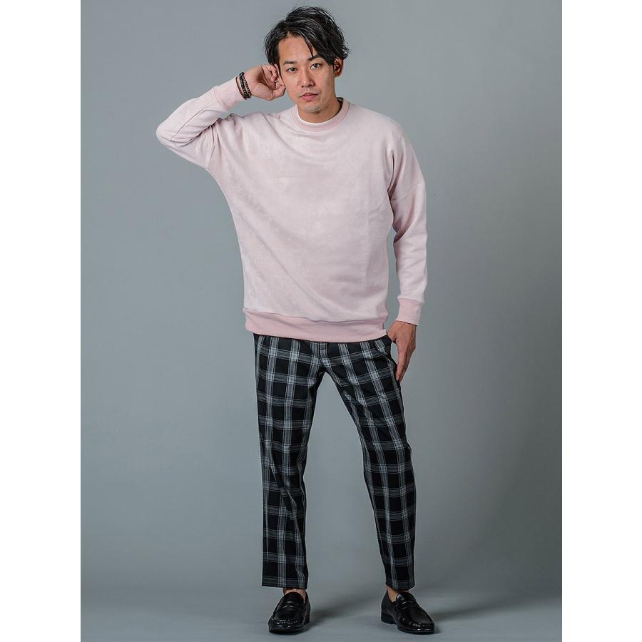トレーナー メンズ ビッグシルエット 無地 グレー ピンク ブラック 黒 M L XL 2L LL 秋冬 春 スウェード REGIEVO レジエボ hk エイチケー 95122 | REGIEVO | 11