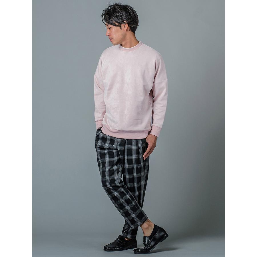 トレーナー メンズ ビッグシルエット 無地 グレー ピンク ブラック 黒 M L XL 2L LL 秋冬 春 スウェード REGIEVO レジエボ hk エイチケー 95122 | REGIEVO | 12