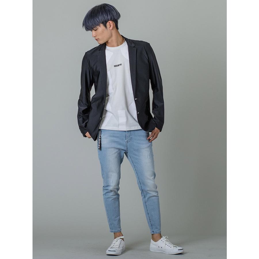 REGIEVO レジエボ サマージャケット メンズ 春夏秋 テーラードジャケット 裏無し シングル ホワイト ブラック 白 黒 S M L XL 95125 | REGIEVO | 09